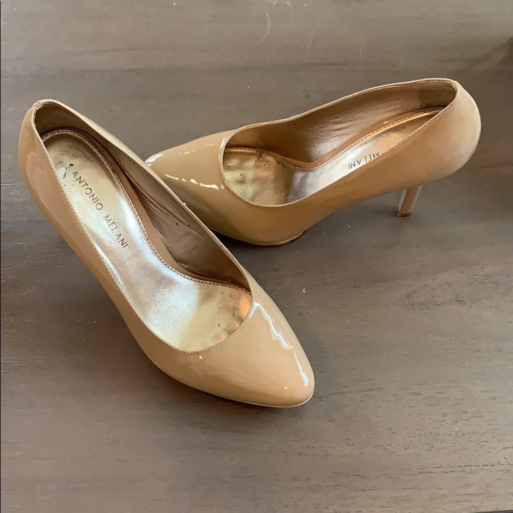 Antonio Melanie Nude patent heels